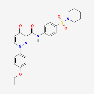 1-(4-ethoxyphenyl)-4-oxo-N-[4-(piperidin-1-ylsulfonyl)phenyl]-1,4-dihydropyridazine-3-carboxamide