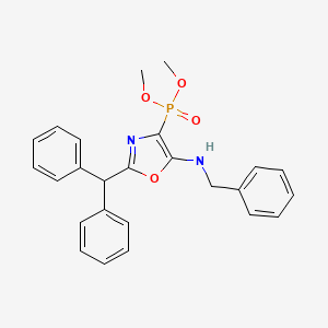 Dimethyl [5-(benzylamino)-2-(diphenylmethyl)-1,3-oxazol-4-yl]phosphonate