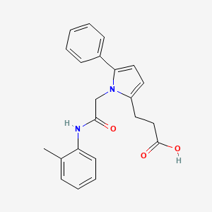 3-(1-{2-[(2-methylphenyl)amino]-2-oxoethyl}-5-phenyl-1H-pyrrol-2-yl)propanoic acid