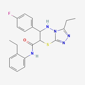 3-ethyl-N-(2-ethylphenyl)-6-(4-fluorophenyl)-6,7-dihydro-5H-[1,2,4]triazolo[3,4-b][1,3,4]thiadiazine-7-carboxamide