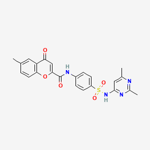 N-{4-[(2,6-dimethylpyrimidin-4-yl)sulfamoyl]phenyl}-6-methyl-4-oxo-4H-chromene-2-carboxamide