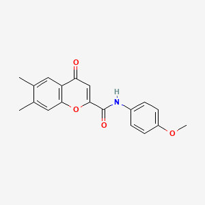 N-(4-methoxyphenyl)-6,7-dimethyl-4-oxo-4H-chromene-2-carboxamide