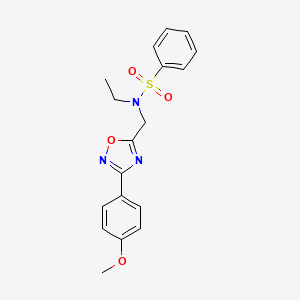 N-ethyl-N-{[3-(4-methoxyphenyl)-1,2,4-oxadiazol-5-yl]methyl}benzenesulfonamide