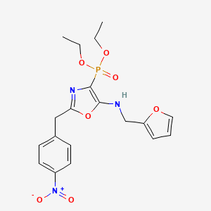 Diethyl {5-[(furan-2-ylmethyl)amino]-2-(4-nitrobenzyl)-1,3-oxazol-4-yl}phosphonate