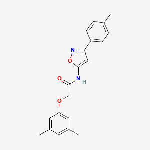 2-(3,5-dimethylphenoxy)-N-[3-(4-methylphenyl)-1,2-oxazol-5-yl]acetamide