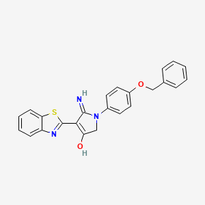 5-Amino-4-(1,3-benzothiazol-2-YL)-1-[4-(benzyloxy)phenyl]-2,3-dihydro-1H-pyrrol-3-one