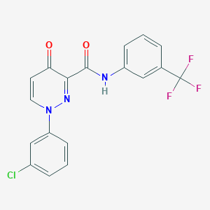 1-(3-chlorophenyl)-4-oxo-N-[3-(trifluoromethyl)phenyl]-1,4-dihydropyridazine-3-carboxamide