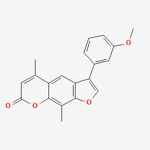 3-(3-methoxyphenyl)-5,9-dimethyl-7H-furo[3,2-g]chromen-7-one