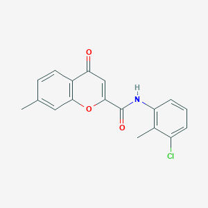 N-(3-chloro-2-methylphenyl)-7-methyl-4-oxo-4H-chromene-2-carboxamide