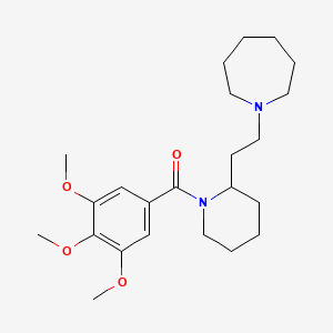 1-{2-[1-(3,4,5-Trimethoxybenzoyl)piperidin-2-yl]ethyl}azepane