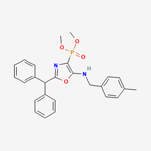 Dimethyl {2-(diphenylmethyl)-5-[(4-methylbenzyl)amino]-1,3-oxazol-4-yl}phosphonate