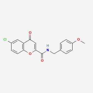 6-chloro-N-(4-methoxybenzyl)-4-oxo-4H-chromene-2-carboxamide