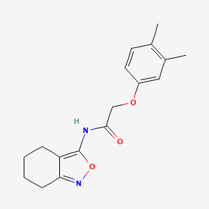 molecular formula C17H20N2O3 B11385120 2-(3,4-dimethylphenoxy)-N-(4,5,6,7-tetrahydro-2,1-benzoxazol-3-yl)acetamide 