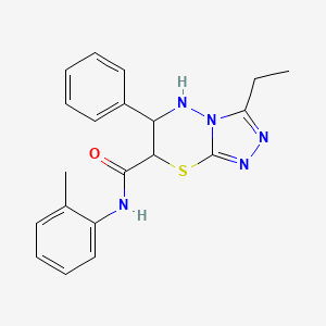 3-ethyl-N-(2-methylphenyl)-6-phenyl-6,7-dihydro-5H-[1,2,4]triazolo[3,4-b][1,3,4]thiadiazine-7-carboxamide