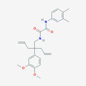 N-[2-(3,4-dimethoxyphenyl)-2-(prop-2-en-1-yl)pent-4-en-1-yl]-N'-(3,4-dimethylphenyl)ethanediamide