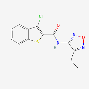 3-chloro-N-(4-ethyl-1,2,5-oxadiazol-3-yl)-1-benzothiophene-2-carboxamide