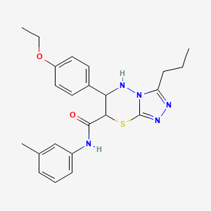 6-(4-ethoxyphenyl)-N-(3-methylphenyl)-3-propyl-6,7-dihydro-5H-[1,2,4]triazolo[3,4-b][1,3,4]thiadiazine-7-carboxamide