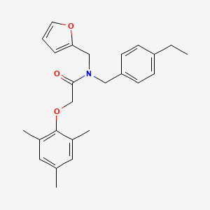 N-(4-ethylbenzyl)-N-(furan-2-ylmethyl)-2-(2,4,6-trimethylphenoxy)acetamide