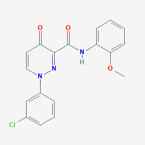 1-(3-chlorophenyl)-N-(2-methoxyphenyl)-4-oxo-1,4-dihydropyridazine-3-carboxamide