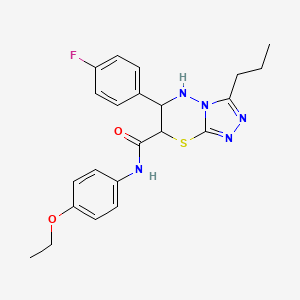 N-(4-ethoxyphenyl)-6-(4-fluorophenyl)-3-propyl-6,7-dihydro-5H-[1,2,4]triazolo[3,4-b][1,3,4]thiadiazine-7-carboxamide