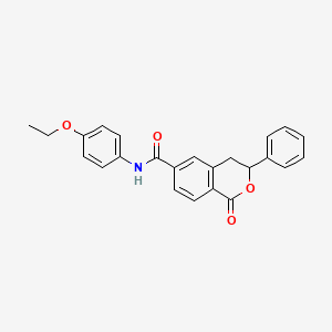 N-(4-ethoxyphenyl)-1-oxo-3-phenyl-3,4-dihydro-1H-isochromene-6-carboxamide