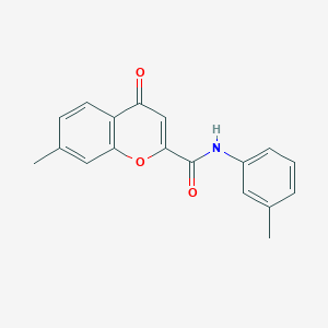 7-methyl-N-(3-methylphenyl)-4-oxo-4H-chromene-2-carboxamide