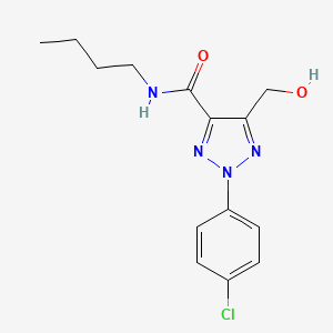 N-butyl-2-(4-chlorophenyl)-5-(hydroxymethyl)-2H-1,2,3-triazole-4-carboxamide