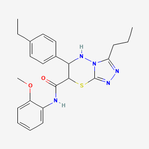 6-(4-ethylphenyl)-N-(2-methoxyphenyl)-3-propyl-6,7-dihydro-5H-[1,2,4]triazolo[3,4-b][1,3,4]thiadiazine-7-carboxamide