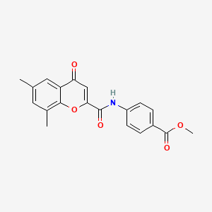 methyl 4-{[(6,8-dimethyl-4-oxo-4H-chromen-2-yl)carbonyl]amino}benzoate