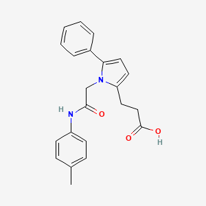 3-(1-{2-[(4-methylphenyl)amino]-2-oxoethyl}-5-phenyl-1H-pyrrol-2-yl)propanoic acid