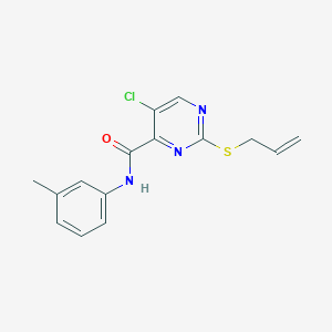 5-chloro-N-(3-methylphenyl)-2-(prop-2-en-1-ylsulfanyl)pyrimidine-4-carboxamide