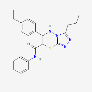 N-(2,5-dimethylphenyl)-6-(4-ethylphenyl)-3-propyl-6,7-dihydro-5H-[1,2,4]triazolo[3,4-b][1,3,4]thiadiazine-7-carboxamide