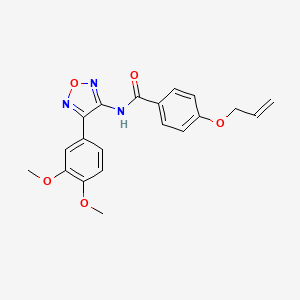 N-[4-(3,4-dimethoxyphenyl)-1,2,5-oxadiazol-3-yl]-4-(prop-2-en-1-yloxy)benzamide