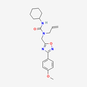 3-Cyclohexyl-1-{[3-(4-methoxyphenyl)-1,2,4-oxadiazol-5-yl]methyl}-1-prop-2-en-1-ylurea