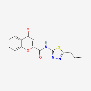 4-oxo-N-(5-propyl-1,3,4-thiadiazol-2-yl)-4H-chromene-2-carboxamide