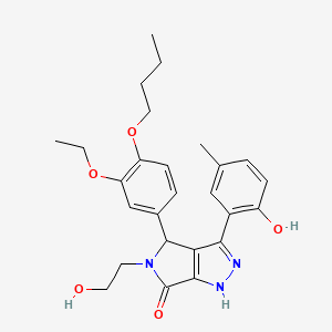 4-(4-butoxy-3-ethoxyphenyl)-5-(2-hydroxyethyl)-3-(2-hydroxy-5-methylphenyl)-4,5-dihydropyrrolo[3,4-c]pyrazol-6(1H)-one