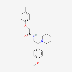 N-[2-(4-methoxyphenyl)-2-(piperidin-1-yl)ethyl]-2-(4-methylphenoxy)acetamide