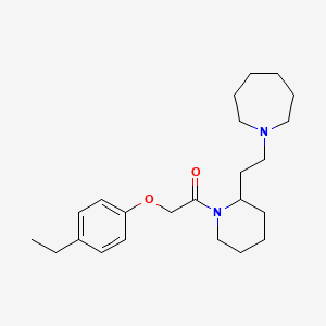 1-{2-[2-(Azepan-1-yl)ethyl]piperidin-1-yl}-2-(4-ethylphenoxy)ethanone