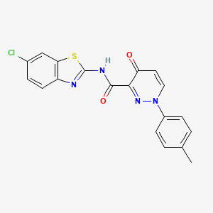 N-(6-chloro-1,3-benzothiazol-2-yl)-1-(4-methylphenyl)-4-oxo-1,4-dihydropyridazine-3-carboxamide