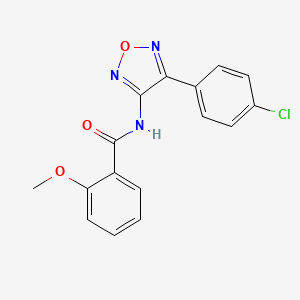 N-[4-(4-chlorophenyl)-1,2,5-oxadiazol-3-yl]-2-methoxybenzamide