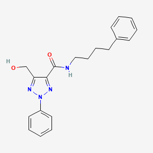 5-(hydroxymethyl)-2-phenyl-N-(4-phenylbutyl)-2H-1,2,3-triazole-4-carboxamide