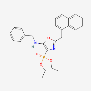 Diethyl [5-(benzylamino)-2-(naphthalen-1-ylmethyl)-1,3-oxazol-4-yl]phosphonate