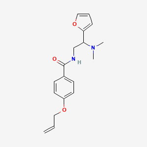 N-[2-(dimethylamino)-2-(furan-2-yl)ethyl]-4-(prop-2-en-1-yloxy)benzamide