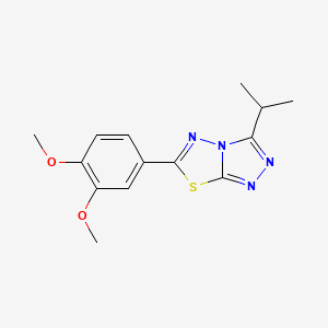 6-(3,4-Dimethoxyphenyl)-3-isopropyl-[1,2,4]triazolo[3,4-b][1,3,4]thiadiazole