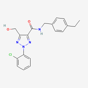 2-(2-chlorophenyl)-N-(4-ethylbenzyl)-5-(hydroxymethyl)-2H-1,2,3-triazole-4-carboxamide