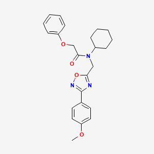 N-cyclohexyl-N-{[3-(4-methoxyphenyl)-1,2,4-oxadiazol-5-yl]methyl}-2-phenoxyacetamide