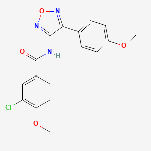 3-chloro-4-methoxy-N-[4-(4-methoxyphenyl)-1,2,5-oxadiazol-3-yl]benzamide