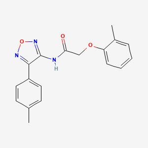 2-(2-methylphenoxy)-N-[4-(4-methylphenyl)-1,2,5-oxadiazol-3-yl]acetamide