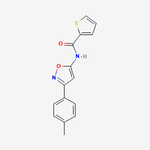 N-[3-(4-methylphenyl)-1,2-oxazol-5-yl]thiophene-2-carboxamide