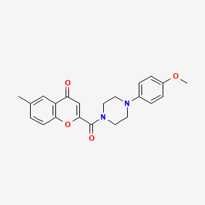 2-{[4-(4-methoxyphenyl)piperazin-1-yl]carbonyl}-6-methyl-4H-chromen-4-one